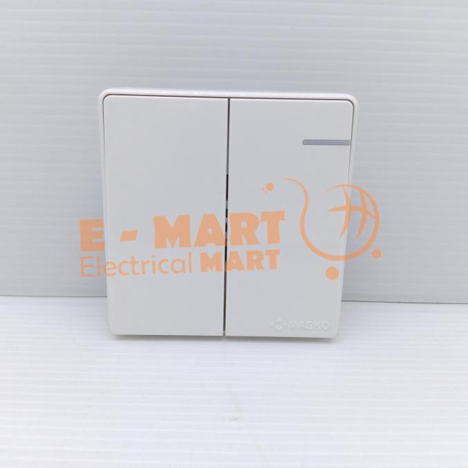 Masko AUSTIN Saklar Seri A-612 / Saklar Double/ Saklar Ganda Minimalis |Garansi 100%