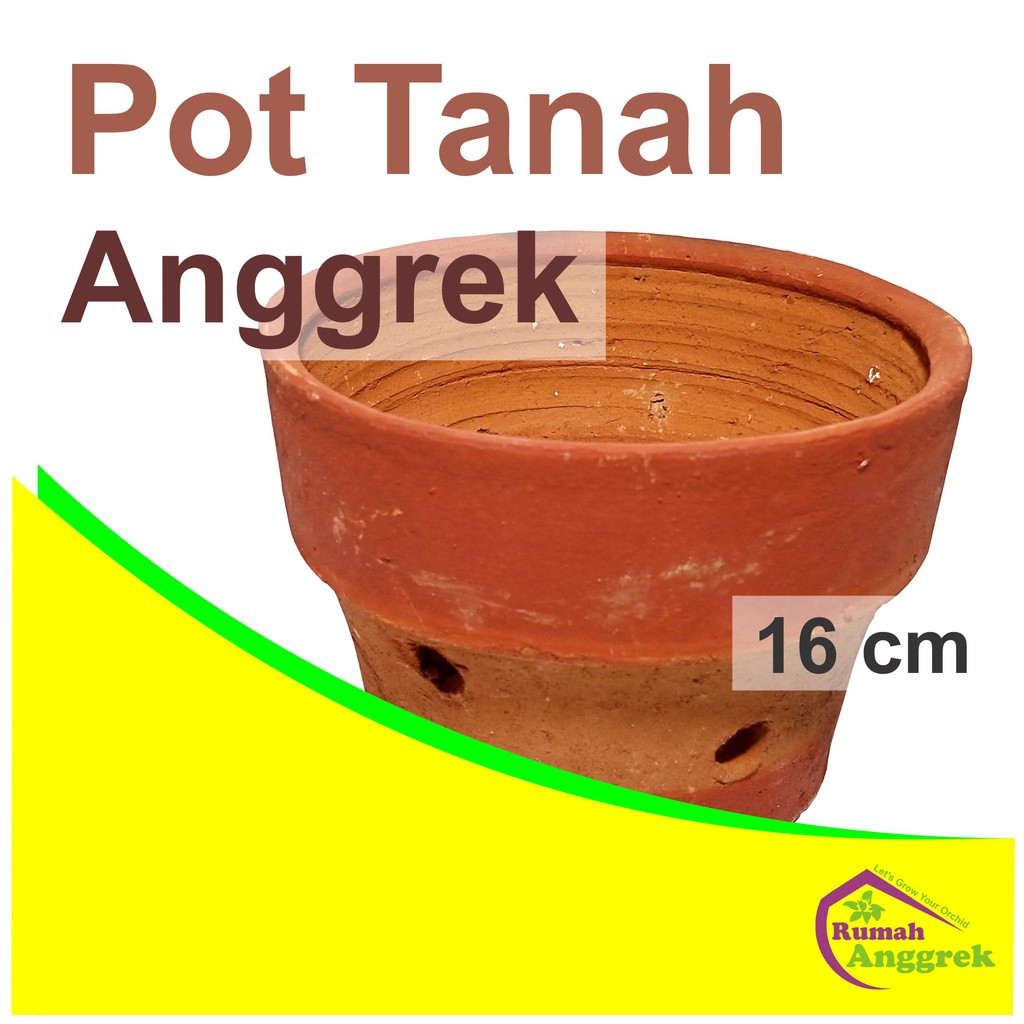 Pot Tanah Anggrek Gantung 16 cm kawat dendrobium anggrek plastik remaja bulan phalaenopsis liat