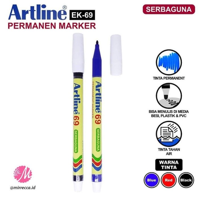 

Artline Spidol kecil Permanent marker serbaguna EK 69 dan EK 716