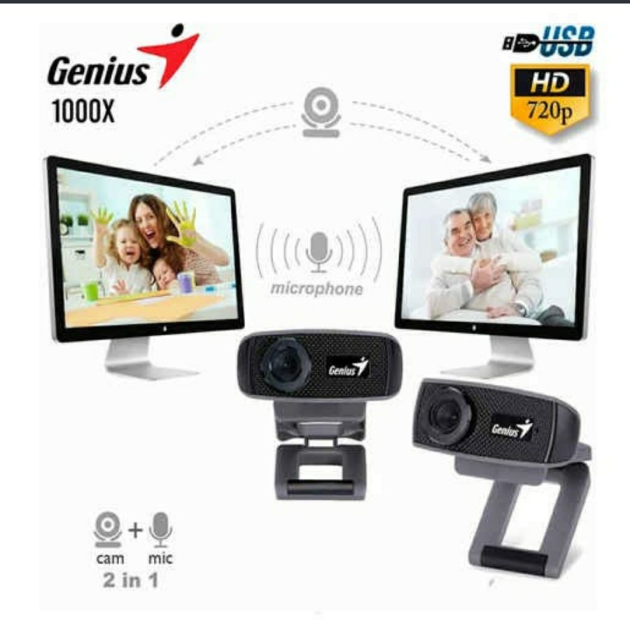 GENIUS FACECAM 1000X HD 72OP-WEBCAM FACE CAMERA