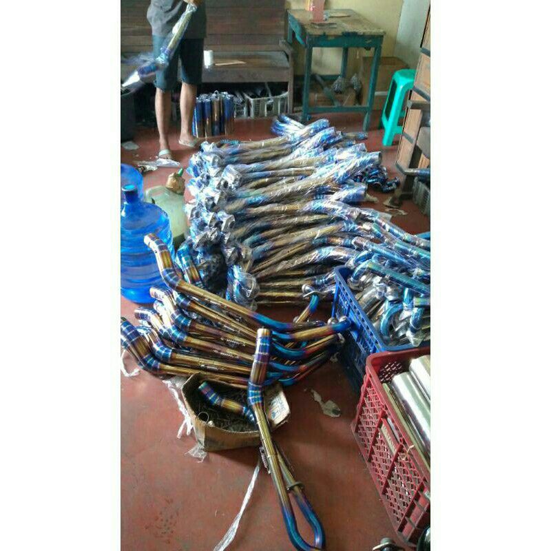 pipa leher knalpot bluemoon satria Fu diameter 50 leher only