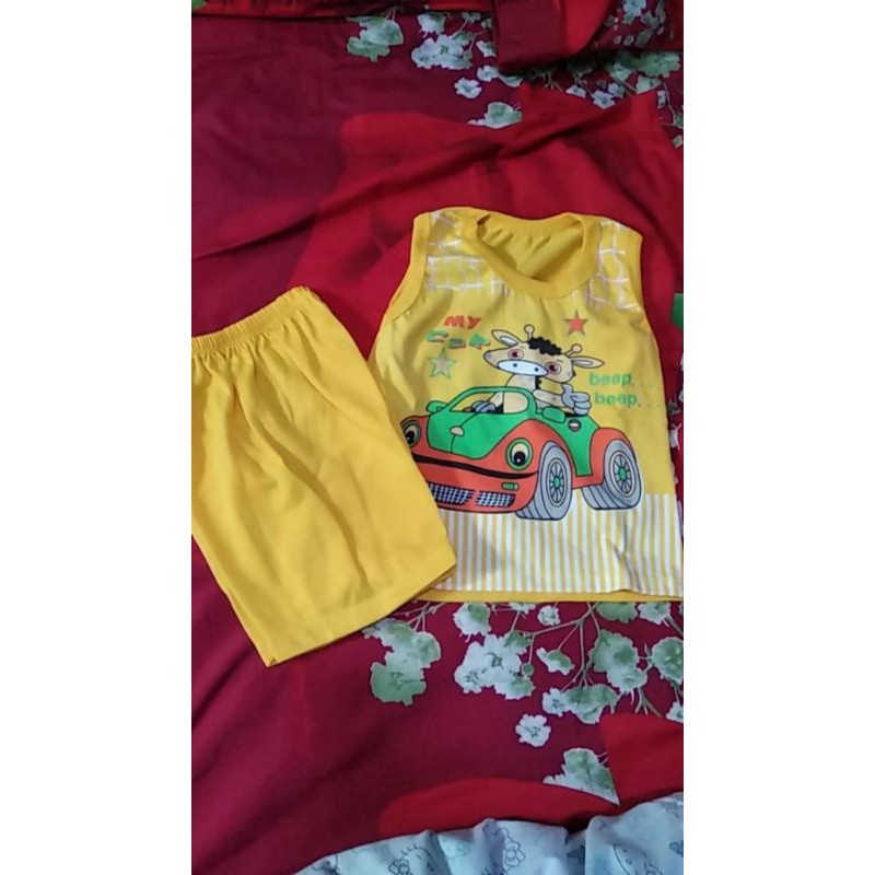 1 pc Setelan baju bayi yukensi yoyo TC chupa chups anak / setelan anak polos / setelan unisex lekbong