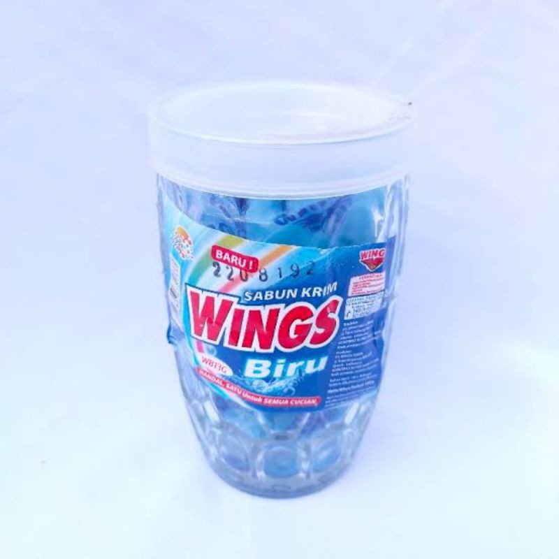 Sabun Wings Biru Kemasan Gelas 13g / Sabun Penghilang Noda / Sabun Cuci Multi Fungsi