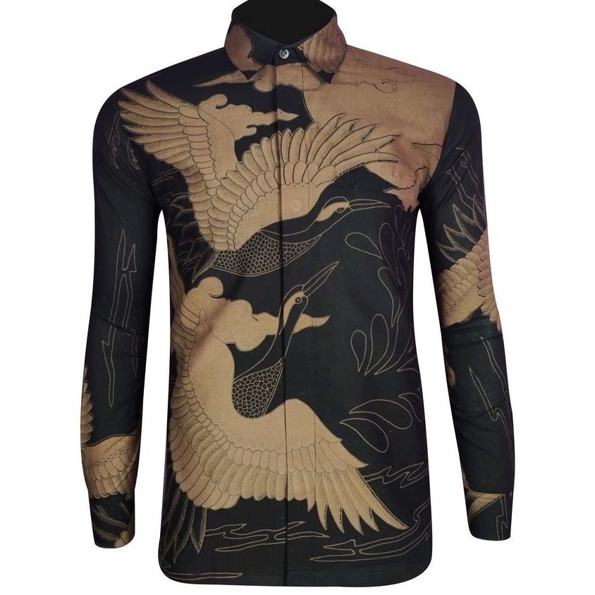 Viral Kemeja Batik Slimfit Lapis Furing Premium 096 Tyaga Batik