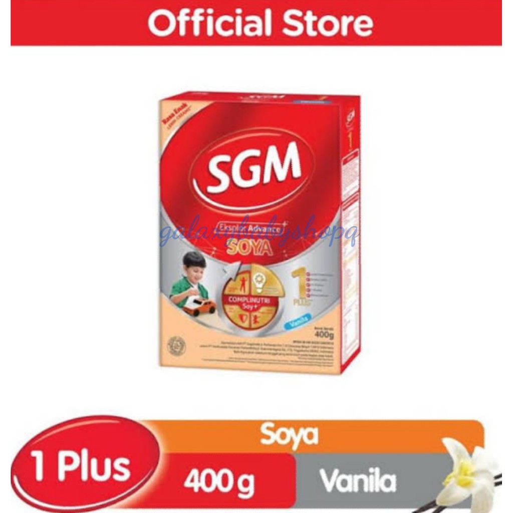 SGM soya 1+ 400gr vanilla, madu