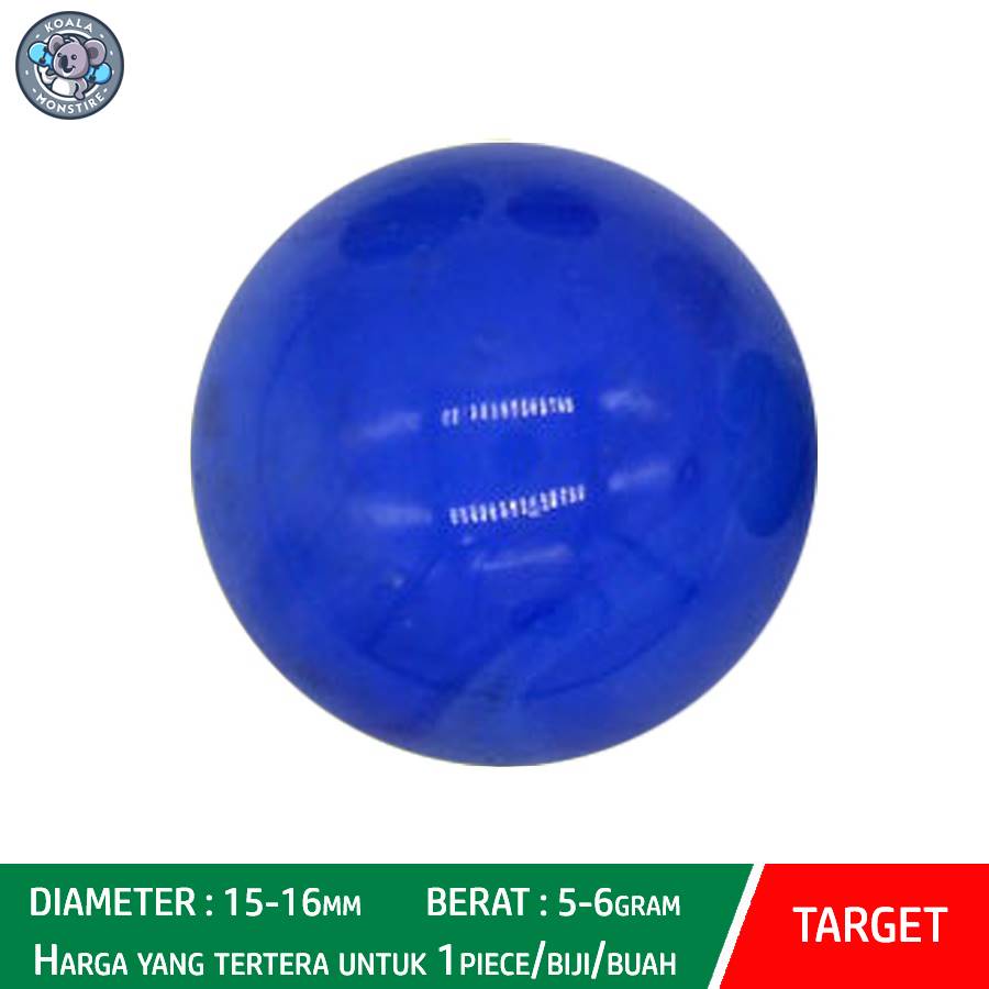 TARGET Kelereng Gundu Chinese Checker Marble Balap Game Opal Blue