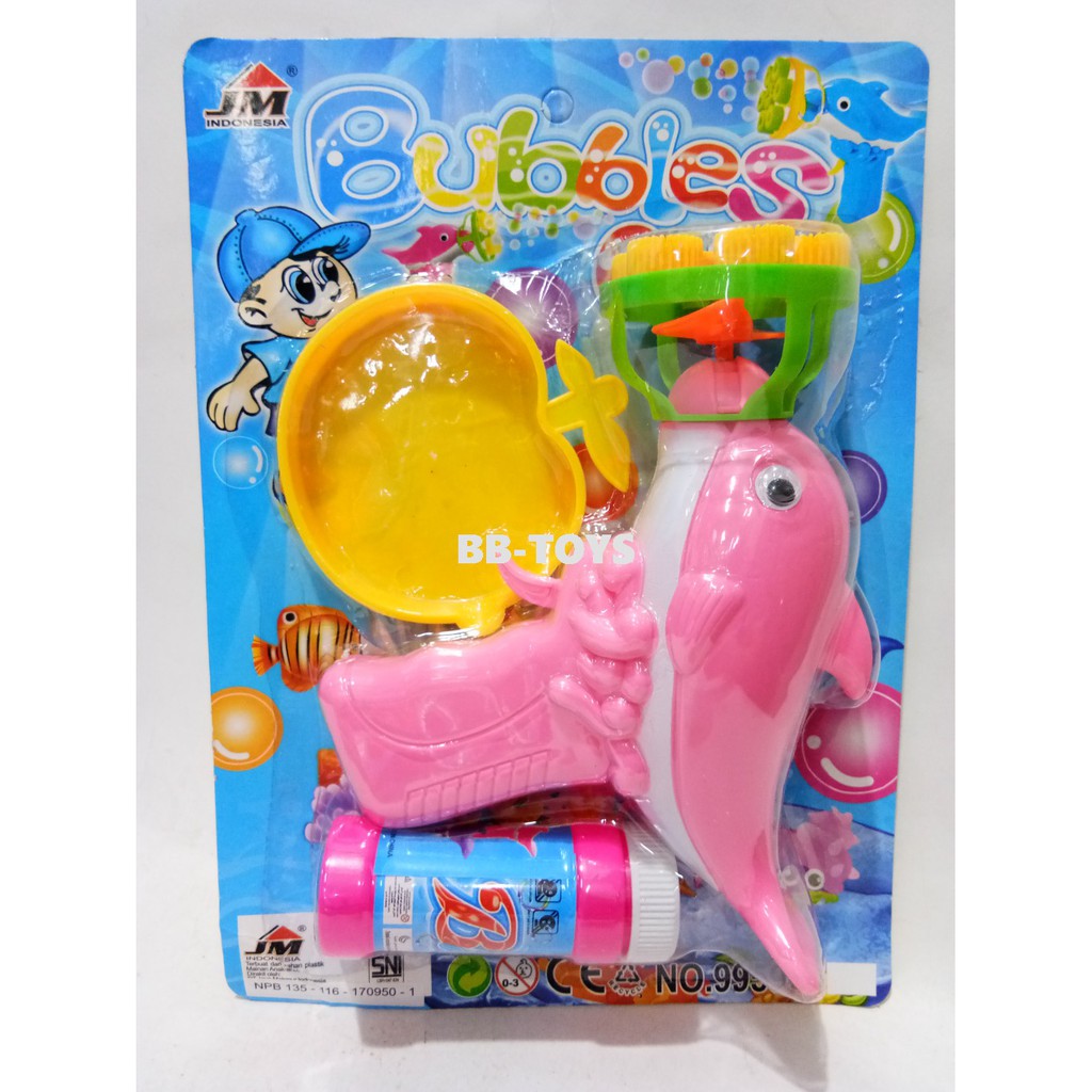 Mainan Pistol Gelembung 6 Lubang - Dolphin Bubble Gun