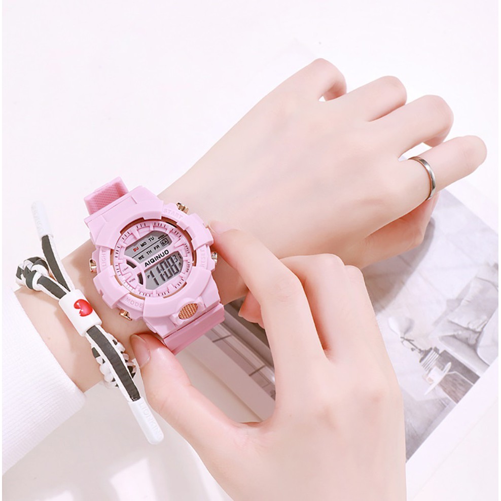 Jam Tangan Digital Unisex #592 Anti Air Student Watch Korea Fashion Waterproof Casio Pria Wanita