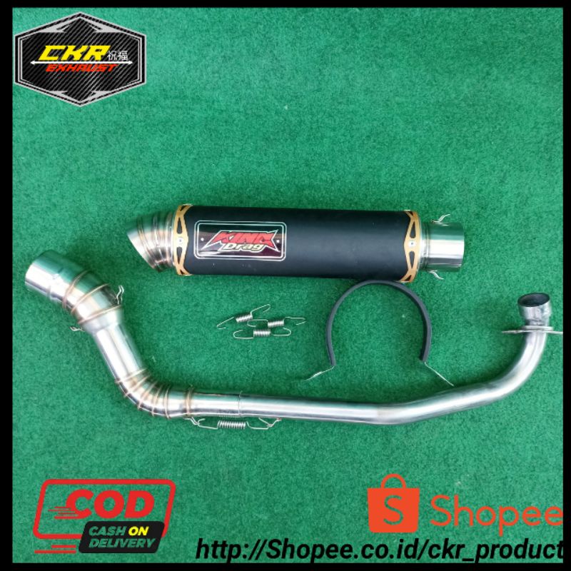 Knalpot KINGDRAG /Ekzos KINGDRAG pnp Ex5/Ego/Nouvo/Wave/Dash/Kriss 110/Sym 110