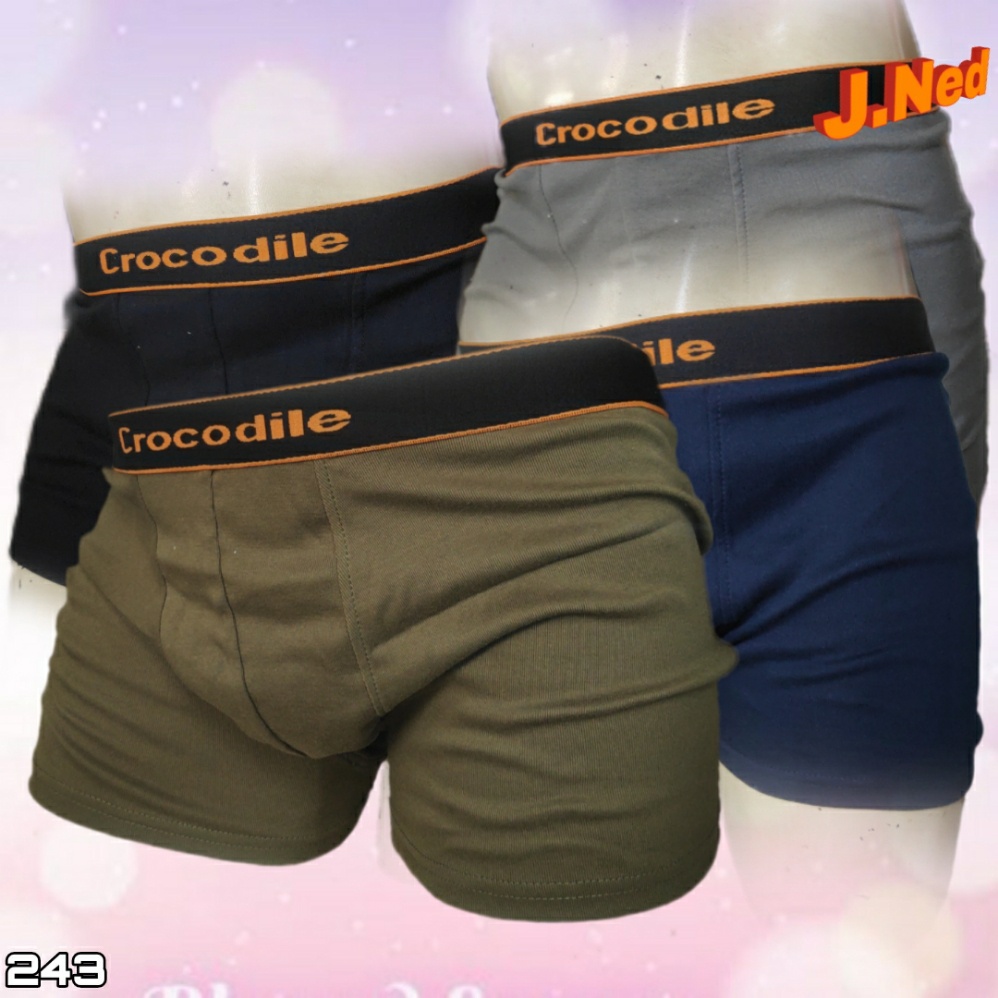 J243 - BOXER PRIA CROCODILE SIZE S - XL HARGA PER BOX ISI 1 PCS