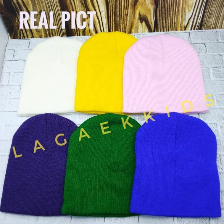 Kupluk Bayi Anak Laki Laki Hangat - Kupluk Beanie Anak - Topi Kupluk Anak Elastis - Topi Anak Import