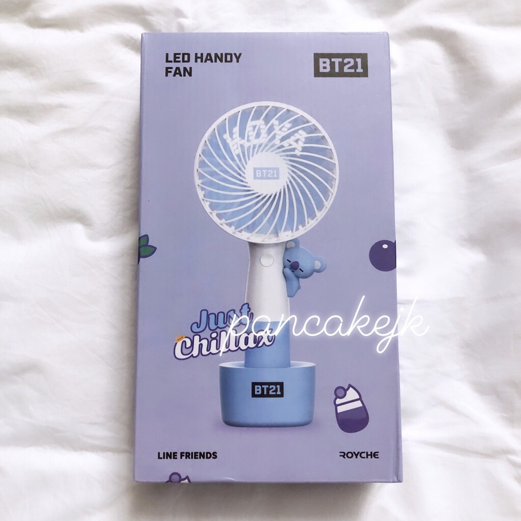 [ PELUNASAN ] bts bt21 royche official led handy fan