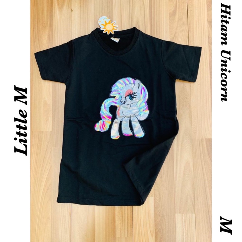 Kaos Little M size M lucu cantik