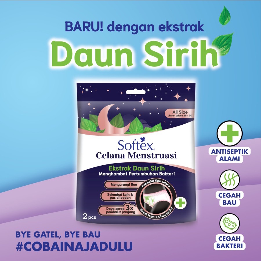 Makassar ! Softex Celana Menstruasi Bersalin Daun Sirih 2s