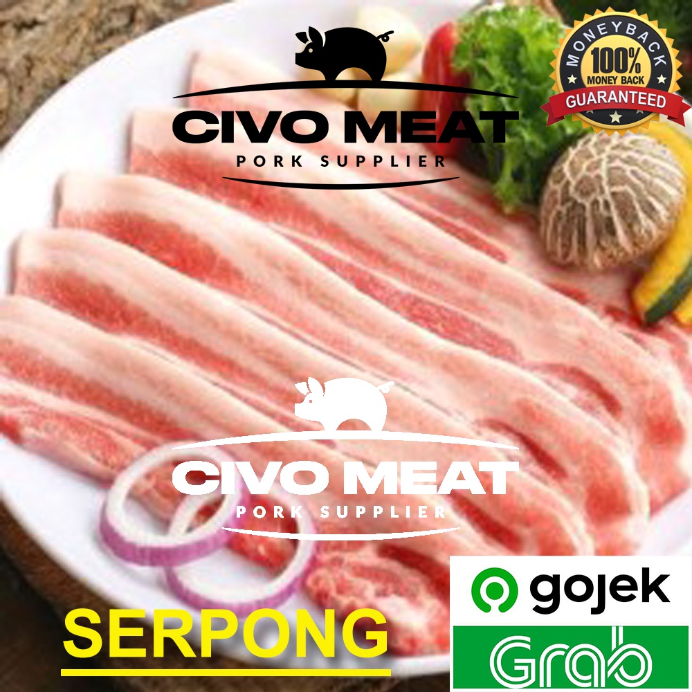 

SAMGYEOPSAL IMPORT Samcan Babi Pork Belly Import Slice 500gr