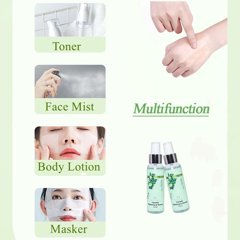 (BPOM)KATOSO Camellia Brightening &amp; Glowing Toner-100ml