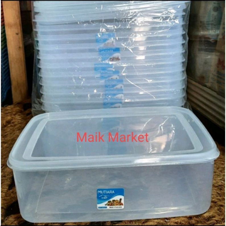 Toples Food Box 3500 Ml Bening/Tempat Makanan/Toples Donat