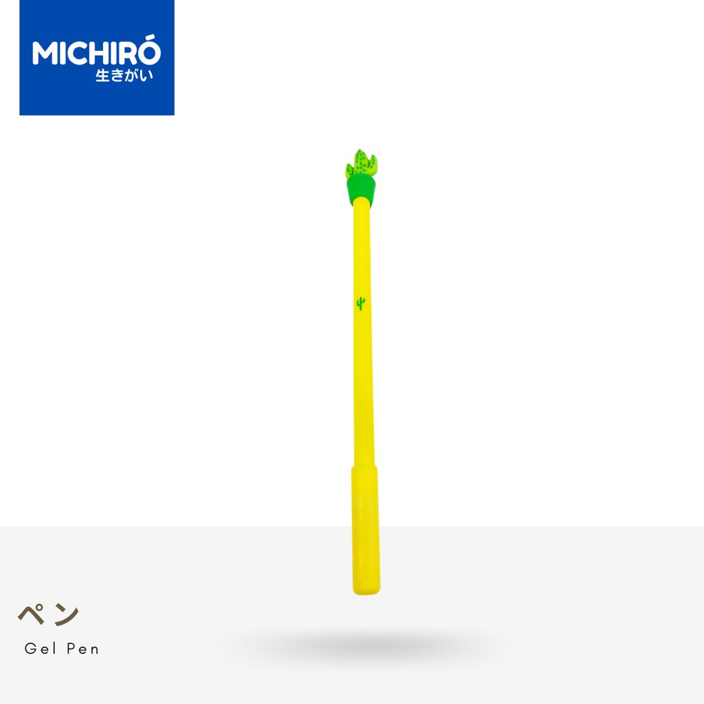 

Michiro Pulpen Gel Tinta Hitam Dengan Bentuk Cactus Diatasnya Succulent Cactus Gel Pen