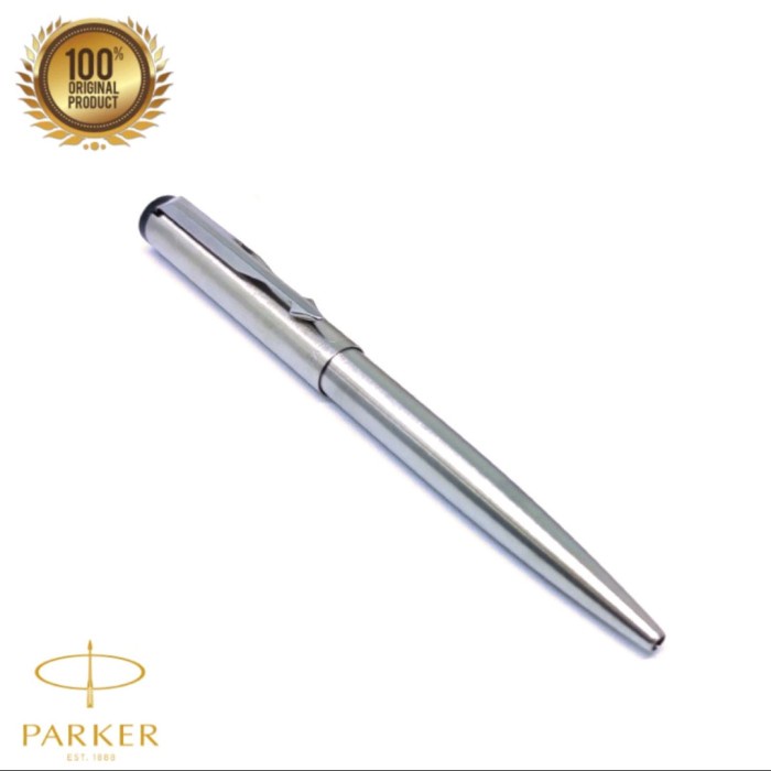 

Pulpen Parker Vector Stainless Steel Ballpoint ORIGINAL - CLIP SILVER