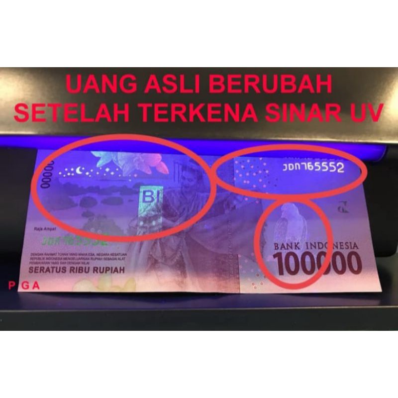 Money Detector Lampu Detektor Uang