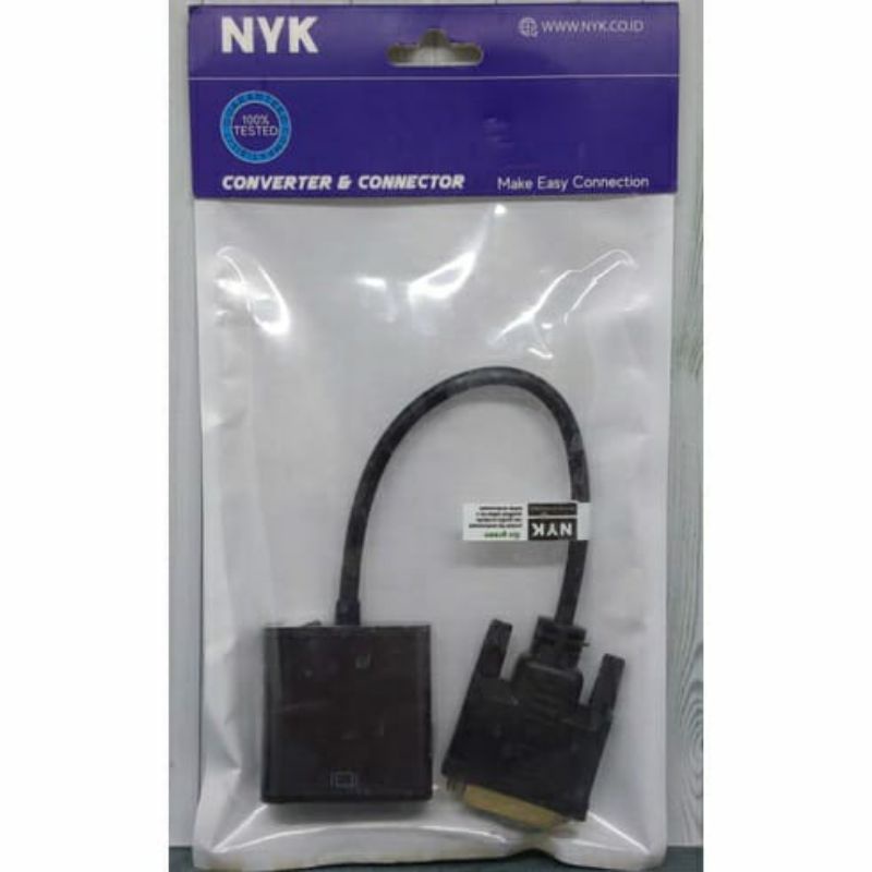 KONVERTER KABEL DVI 24+1 TO VGA NYK