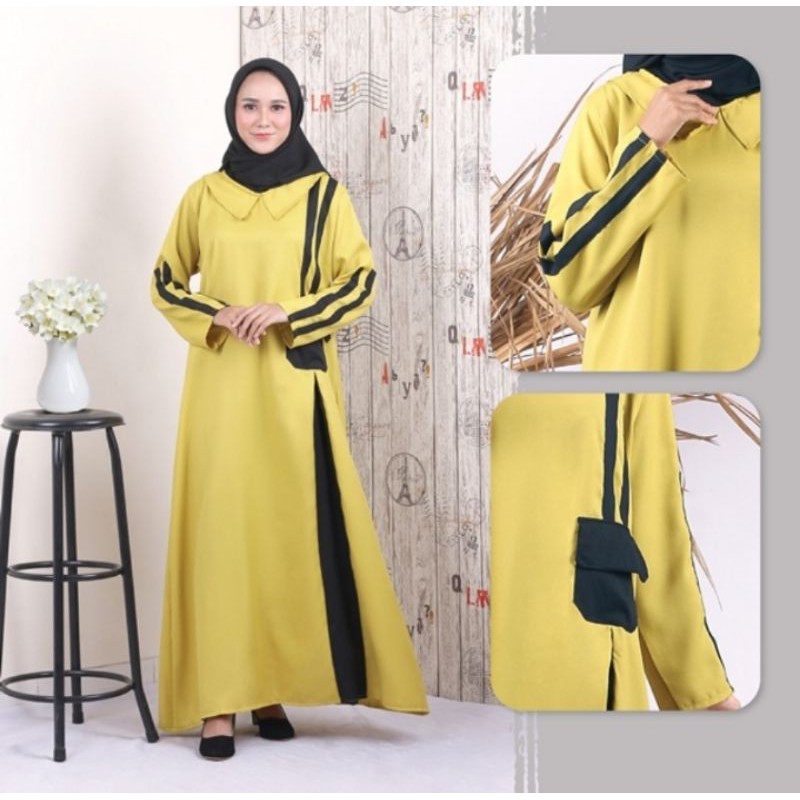 Gamis Syar'i Pesta Wanita Busana Muslimah Baju Setelan Cewek Premium Original