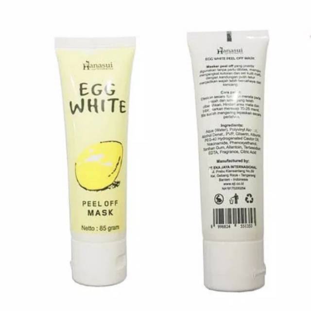 MASKER HANASUI EGG WHITE 85 gram