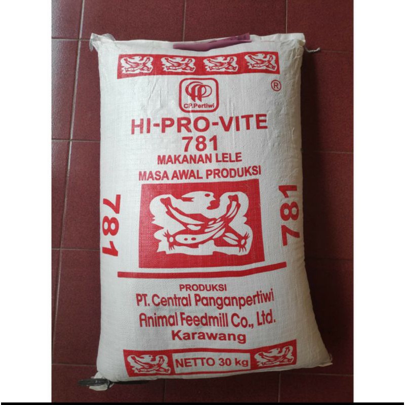 781 HI PRO VITE PELET IKAN LELE PATIN 30 kg