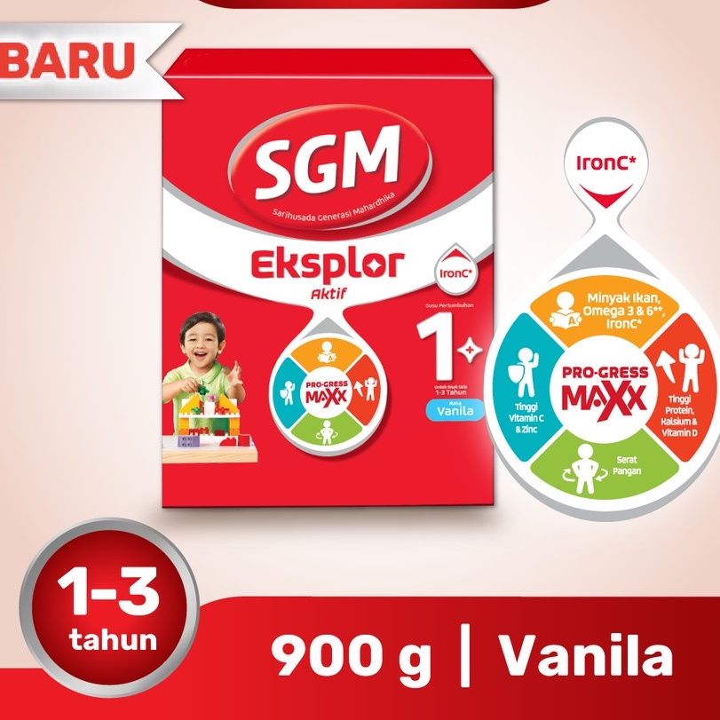 

SGM Eksplor 1 Plus Susu Pertumbuhan 1-3 900 gr