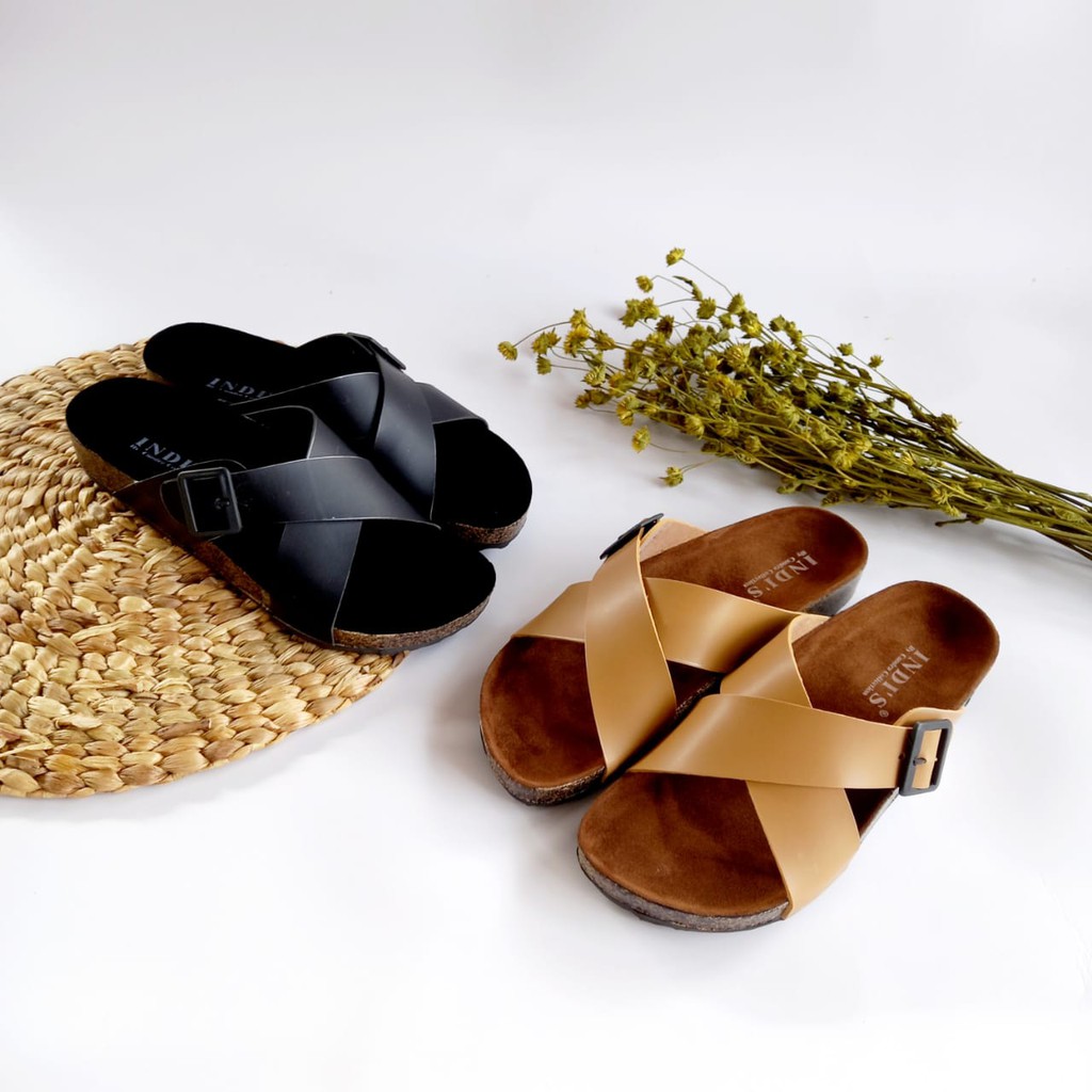 Sandal Birken Wanita Model Tali Silang Gesper Trendi - VIVIAN Series