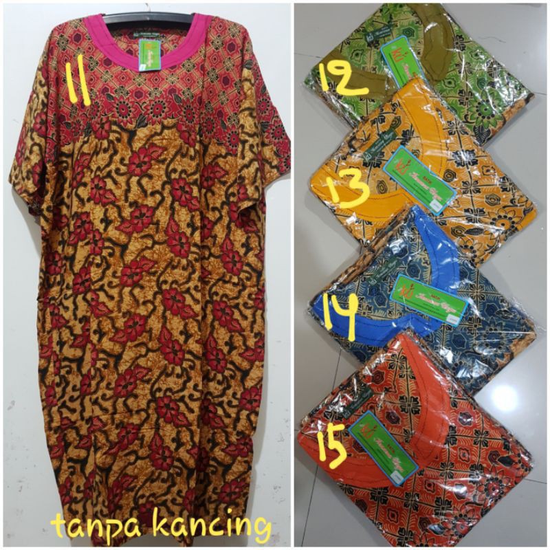 Daster jumbo kancing LD130 kencana ungu