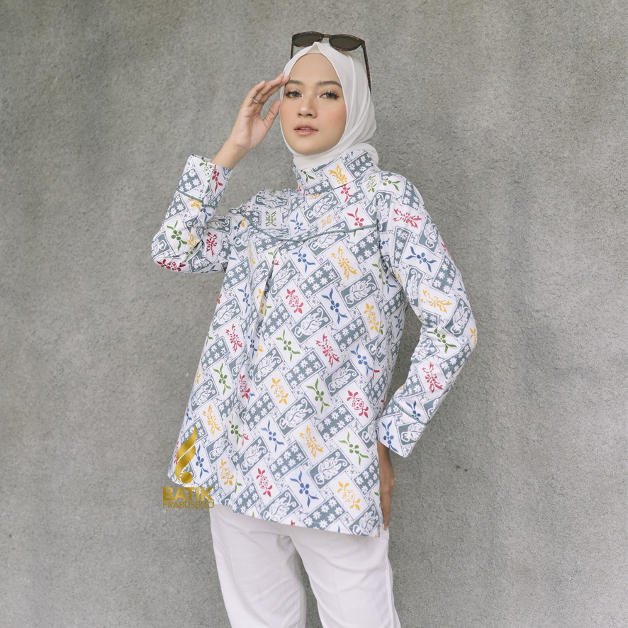 BATIK PRABUSENO BLOUSE DAYANA BATIK WANITA PRABUSENO / BLOUSE WANITA / ATASAN WANITA / TUNIK WANITA