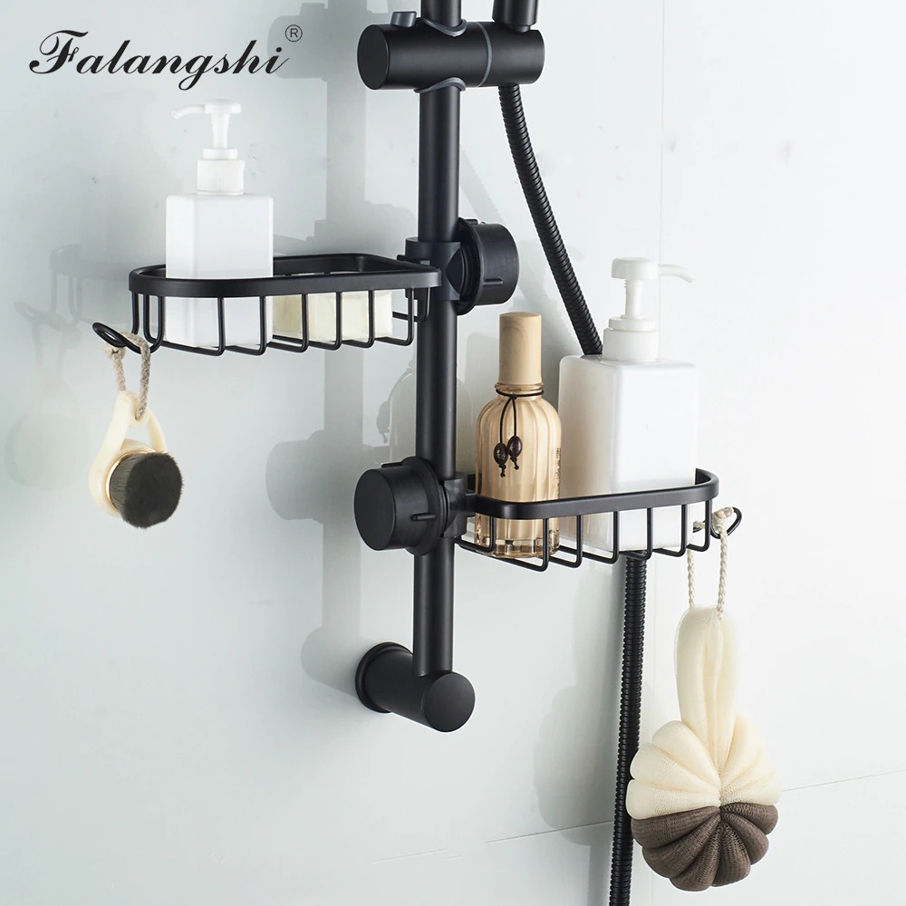 FALANGSHI Rak Kamar Mandi Bathroom Organizer Rack Shower Hook - WB8007