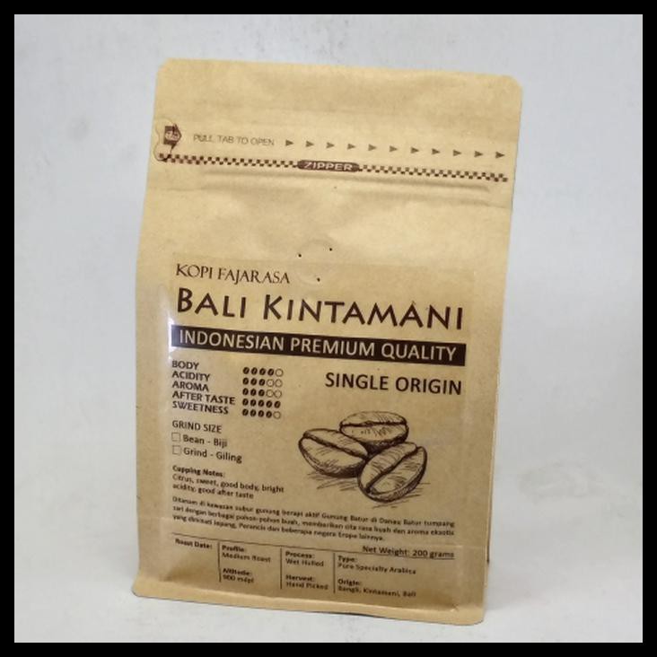

1A5H KOPI FAJARASA BALI KINTAMANI BIJI KOPI ARABICA 200 GRAM N3WY