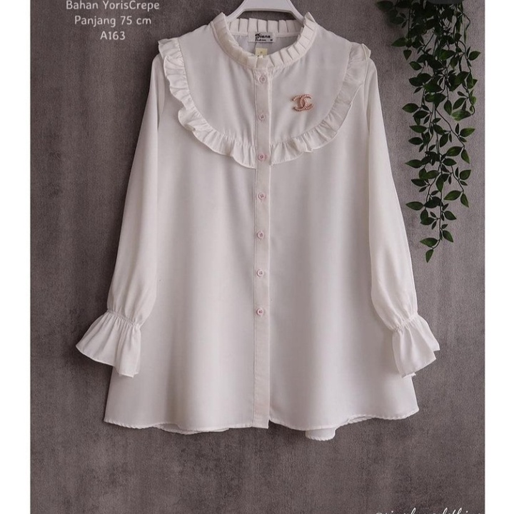 ATASAN KERAH REMPEL/BAJU ATASAN WANITA/ ATASAN WANITA/ATASAN PEREMPUAN/ ATASAN REMAJA CASUAL / PAKAIAN WANITA-2