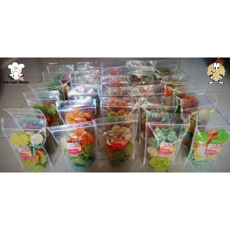 

PAKET GROSIR 50 Pouch Rengginang Yummy! Gurih Asin Manis Terasi Ketumbar 250 Gram