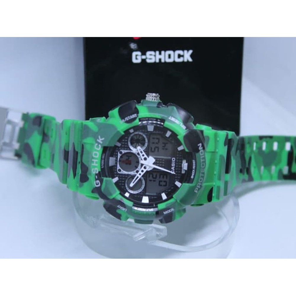 JAM TANGAN PRIA G SHOCK GA 100 ARMY GREENNN