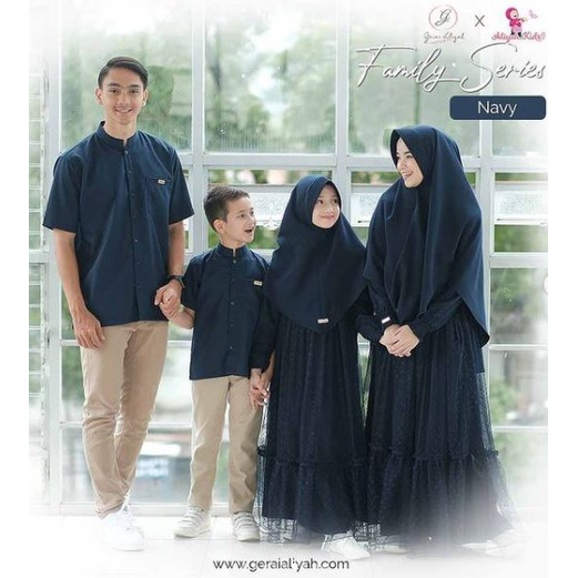 Gerai Aliyah | Family Series Dress Ibu Navy