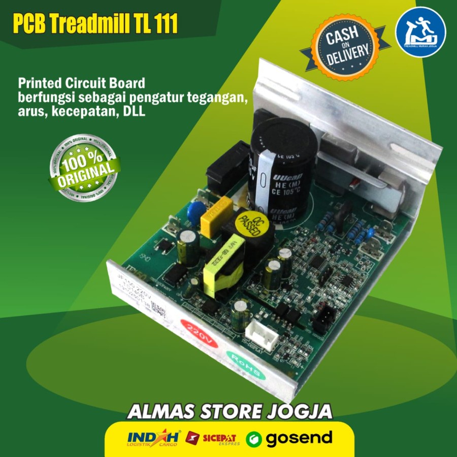 SparePart Seperpart PCB PRINTED CIRCUIT BOARD Papan Rangkaian Komponen Treadmill Alat Olahraga Lari 