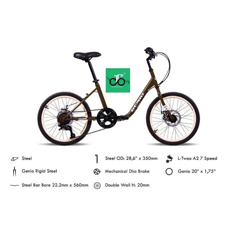 Sepeda Minivelo 20" Genio Nuke TERBARU