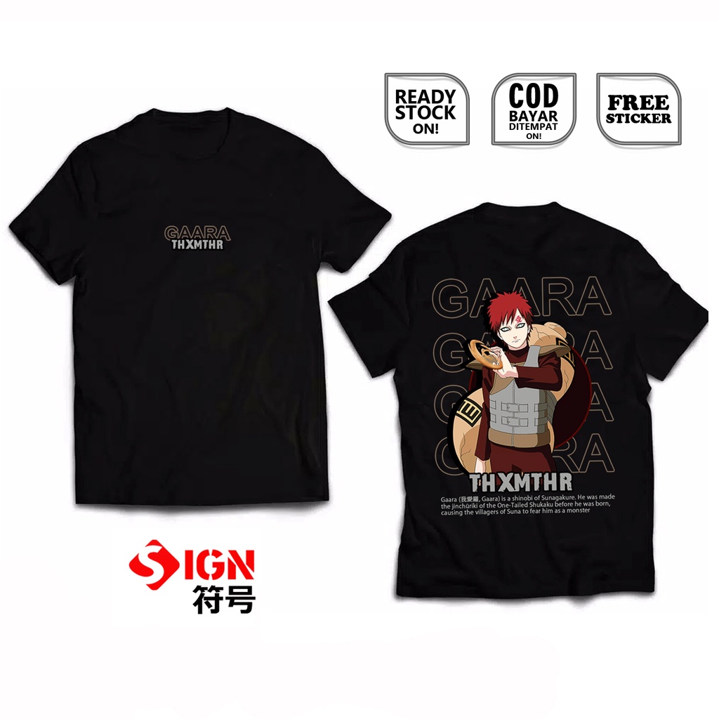 KAOS GAARA NARUTO ANIME MANGA KAZEKAGE CLAN SHINOBI KAKASHI SASUKE SHIKAMARU BAJU JEPANG COSPLAY SC