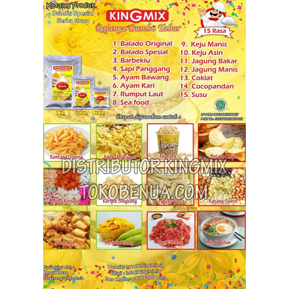 

Mmpap295- Bumbu Tabur Rasa Jagung Bakar Kingmix 250Gr 916X