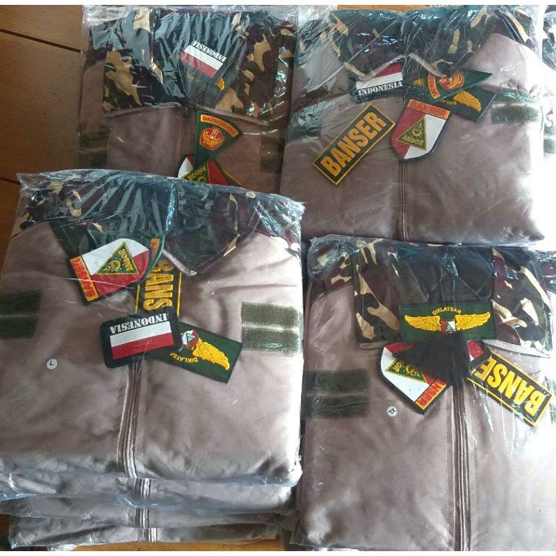 jaket bomber BANSER kombinasi