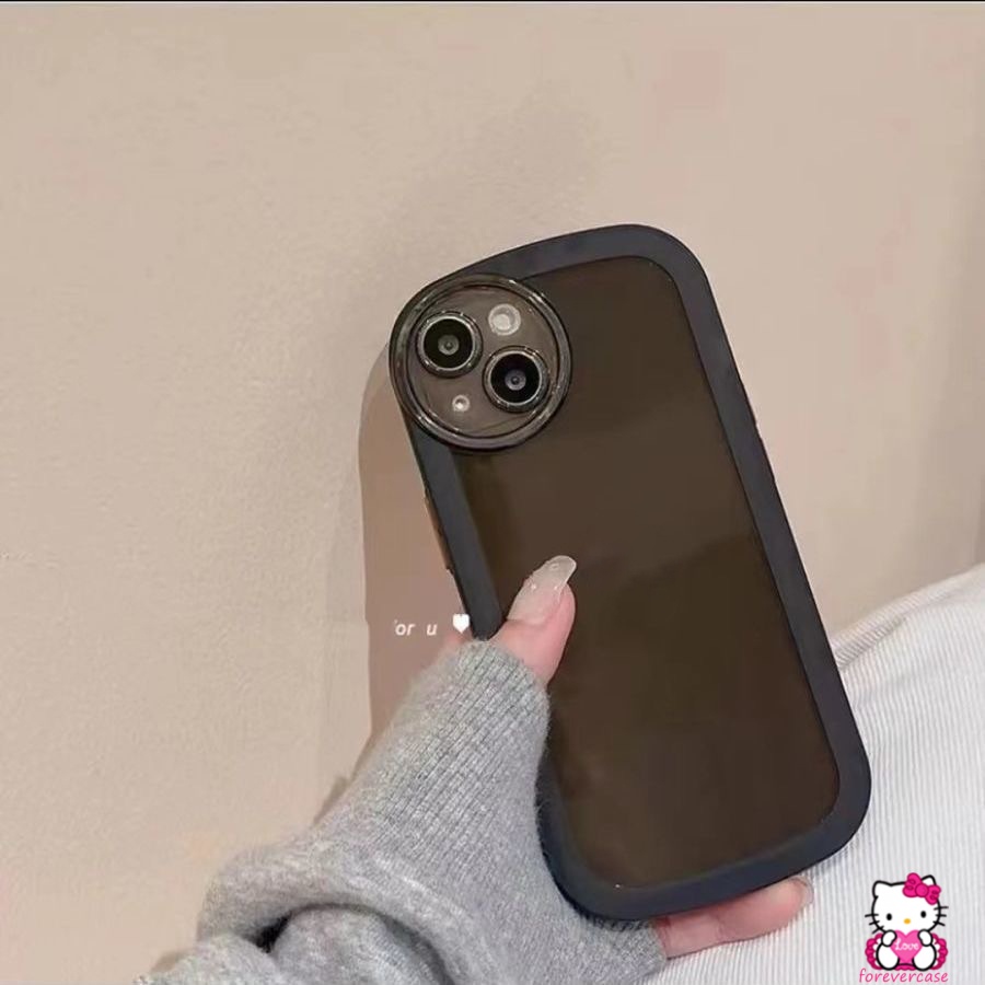 Soft Case Pelindung Lensa Mata Malaikat Warna Permen Macaron Bahan TPU Untuk IPhone XR 11 13 6 6s 7 8 Plus X XS SE 2020