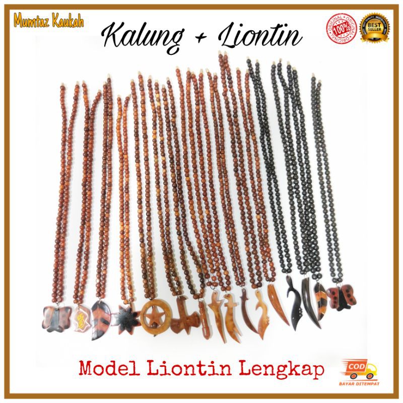 Kalung koka kaukah coklat liontin original kaoka kaokah kokka kauka