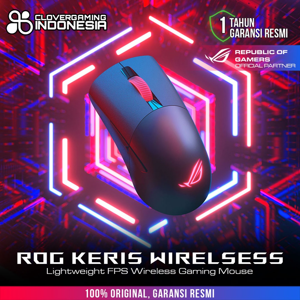 Asus ROG Keris Wireless - Lightweight FPS Wireless Gaming Mouse