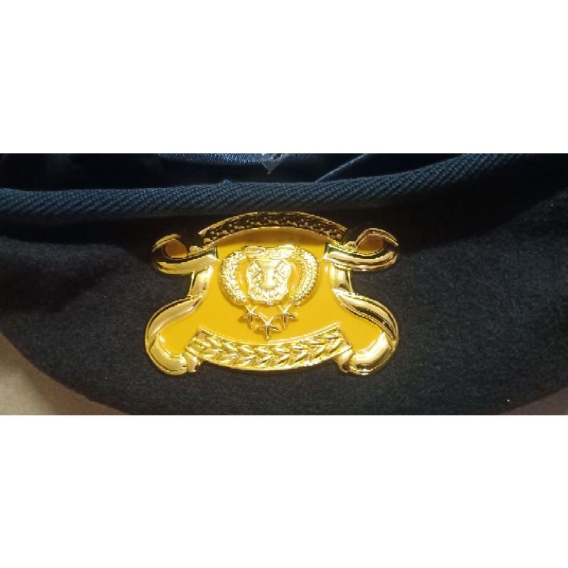 Baret Coklat + Emblem Sabhara Jatah Original Polri