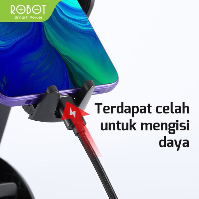 Universal Car Holder ROBOT RT-CH11S 360 Rotable For Smartphone iPhone Android Car Stand Holder