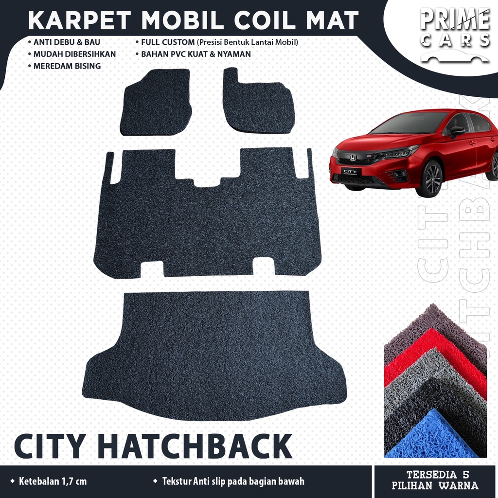 Jual Karpet Mobil Coil Mat City Hatchback Full Bagasi Baris Cushion Mat Mie Bihun