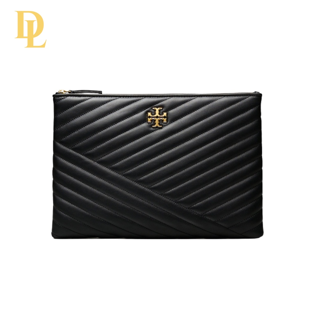 Tory Burch Kira Chevron Pouch Black